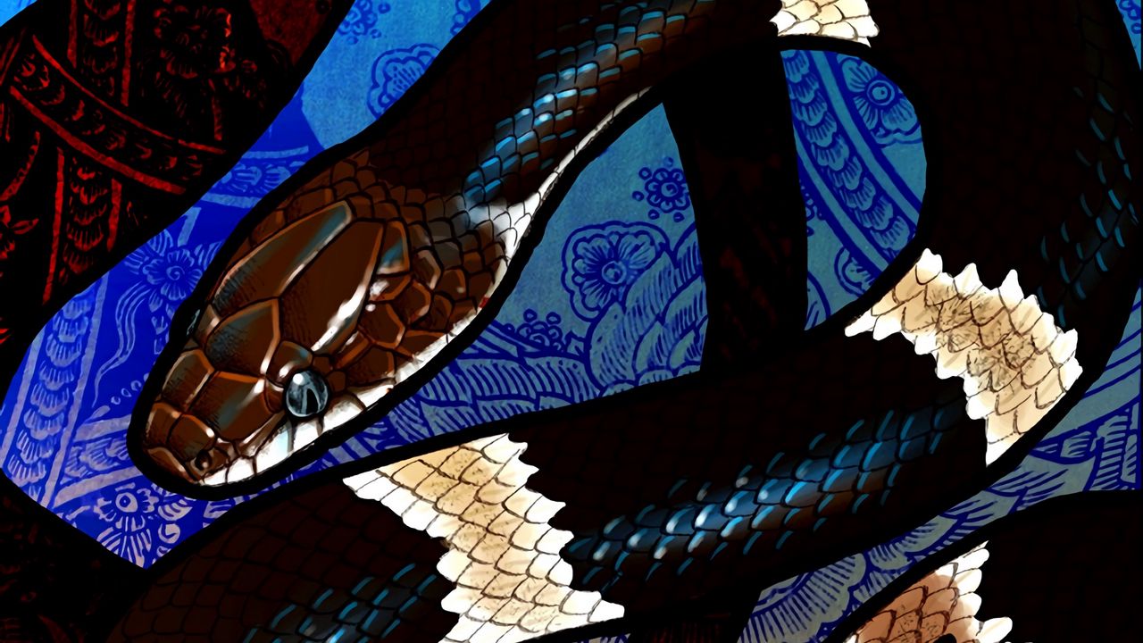 Wallpaper snake, pattern, scales, art