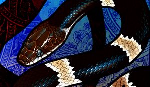 Preview wallpaper snake, pattern, scales, art