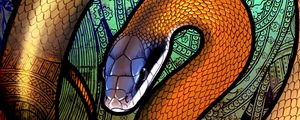 Preview wallpaper snake, patterns, colorful, art