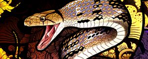 Preview wallpaper snake, patterns, scales, art