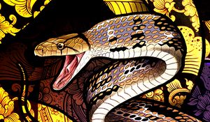 Preview wallpaper snake, patterns, scales, art