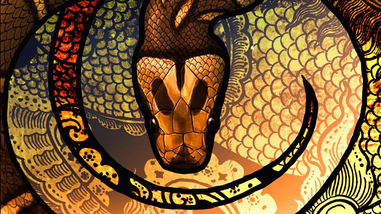Wallpaper snake, scales, patterns