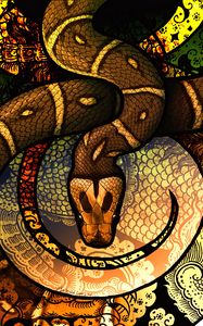 Preview wallpaper snake, scales, patterns