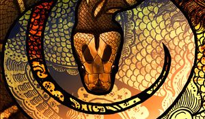 Preview wallpaper snake, scales, patterns