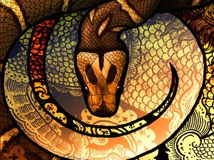 Preview wallpaper snake, scales, patterns