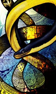 Preview wallpaper snake, winding, patterns, art