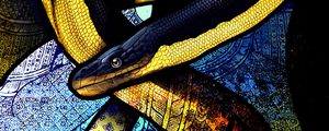 Preview wallpaper snake, winding, patterns, art