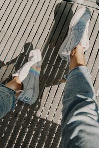 Preview wallpaper sneakers, legs, rainbow, shoes, white