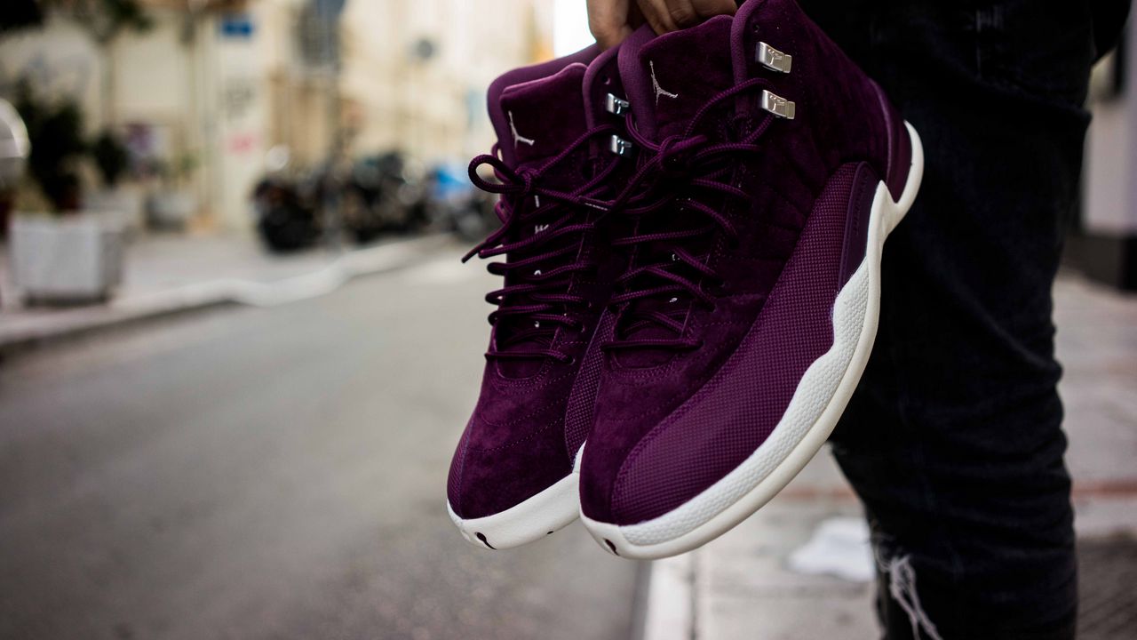 Wallpaper sneakers, purple, sports