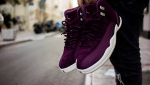 Preview wallpaper sneakers, purple, sports