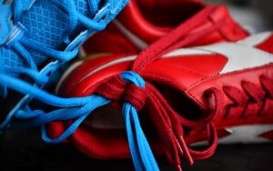 Preview wallpaper sneakers, shoelaces, sports