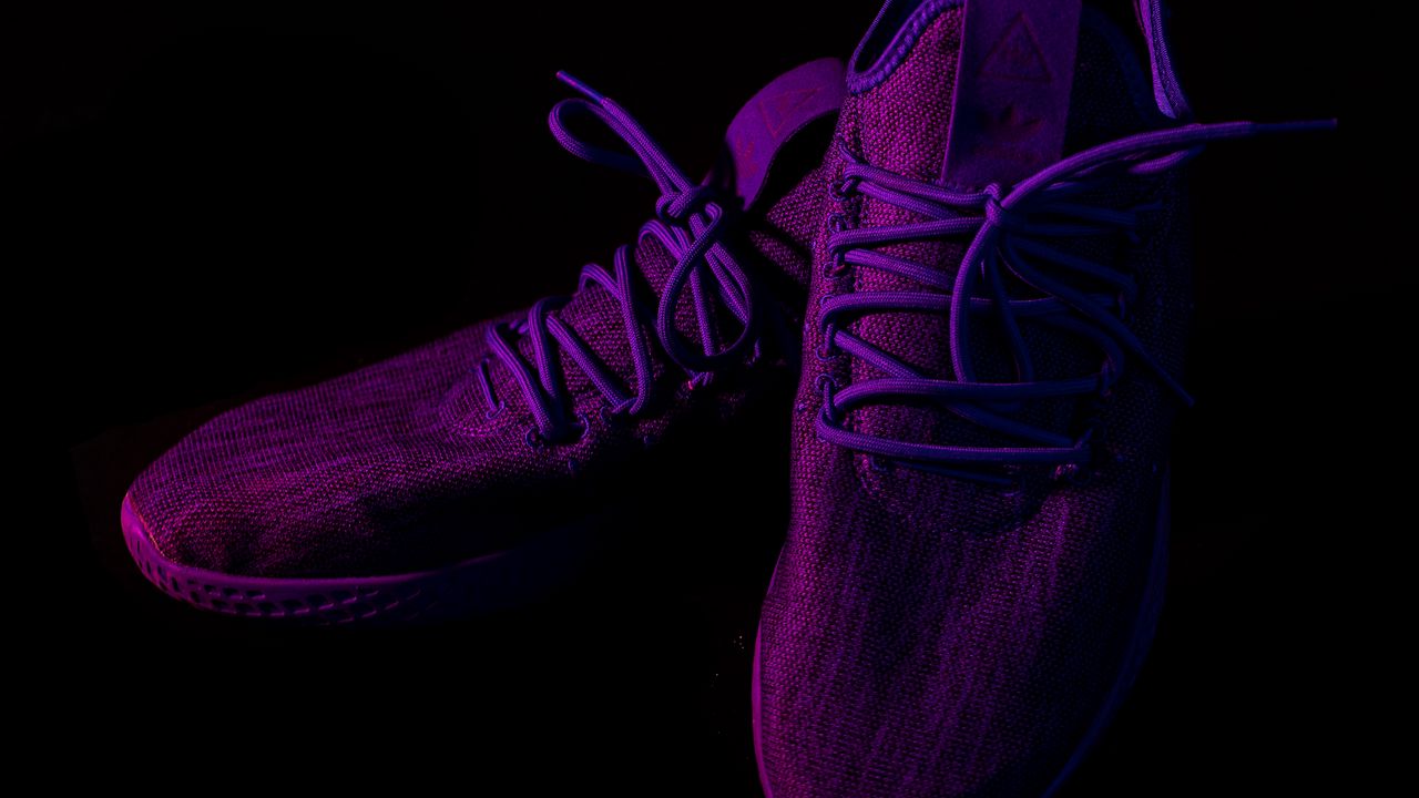 Wallpaper sneakers, shoes, purple, dark