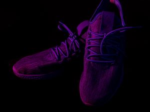 Preview wallpaper sneakers, shoes, purple, dark