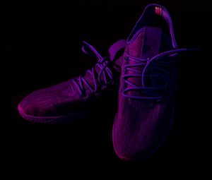 Preview wallpaper sneakers, shoes, purple, dark