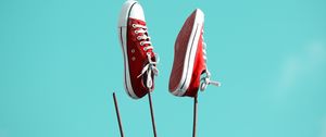 Preview wallpaper sneakers, shoes, red