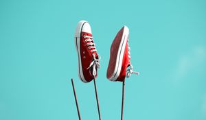 Preview wallpaper sneakers, shoes, red