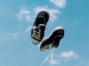 Preview wallpaper sneakers, shoes, sky