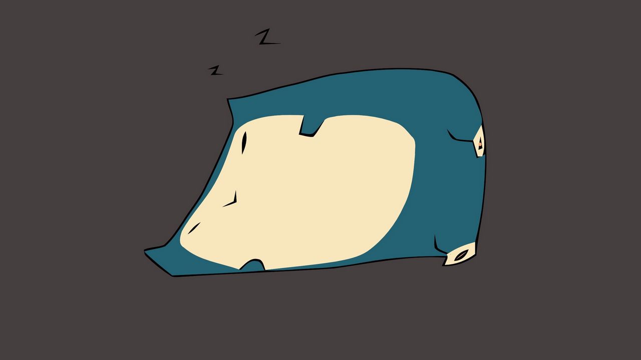 Wallpaper snorlax, pokemon, art, vector