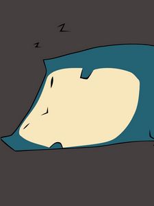 Preview wallpaper snorlax, pokemon, art, vector