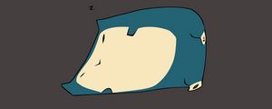 Preview wallpaper snorlax, pokemon, art, vector