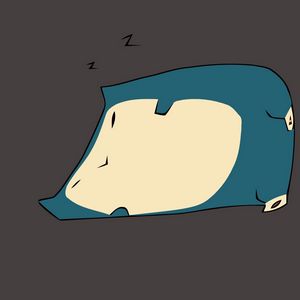 Preview wallpaper snorlax, pokemon, art, vector