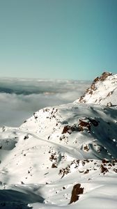 Preview wallpaper snow, alps, mountains, sky