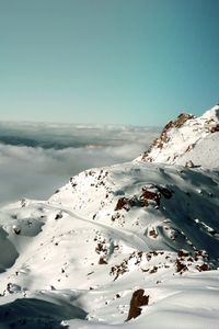 Preview wallpaper snow, alps, mountains, sky