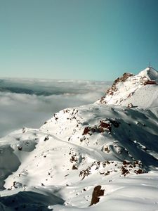 Preview wallpaper snow, alps, mountains, sky