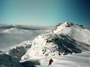 Preview wallpaper snow, alps, mountains, sky