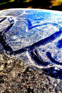 Preview wallpaper snow, heart, peace, drawing, glass