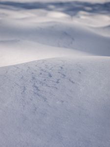 Preview wallpaper snow, hills, white, winter