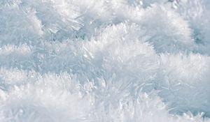 Preview wallpaper snow, macro, crystals, white