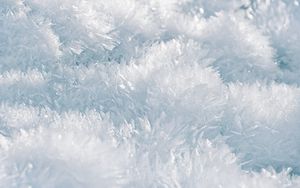 Preview wallpaper snow, macro, crystals, white