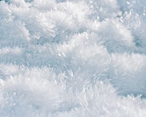Preview wallpaper snow, macro, crystals, white