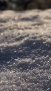 Preview wallpaper snow, macro, glare, winter