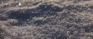 Preview wallpaper snow, macro, glare, winter