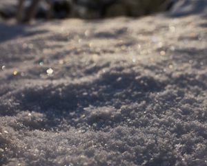 Preview wallpaper snow, macro, glare, winter