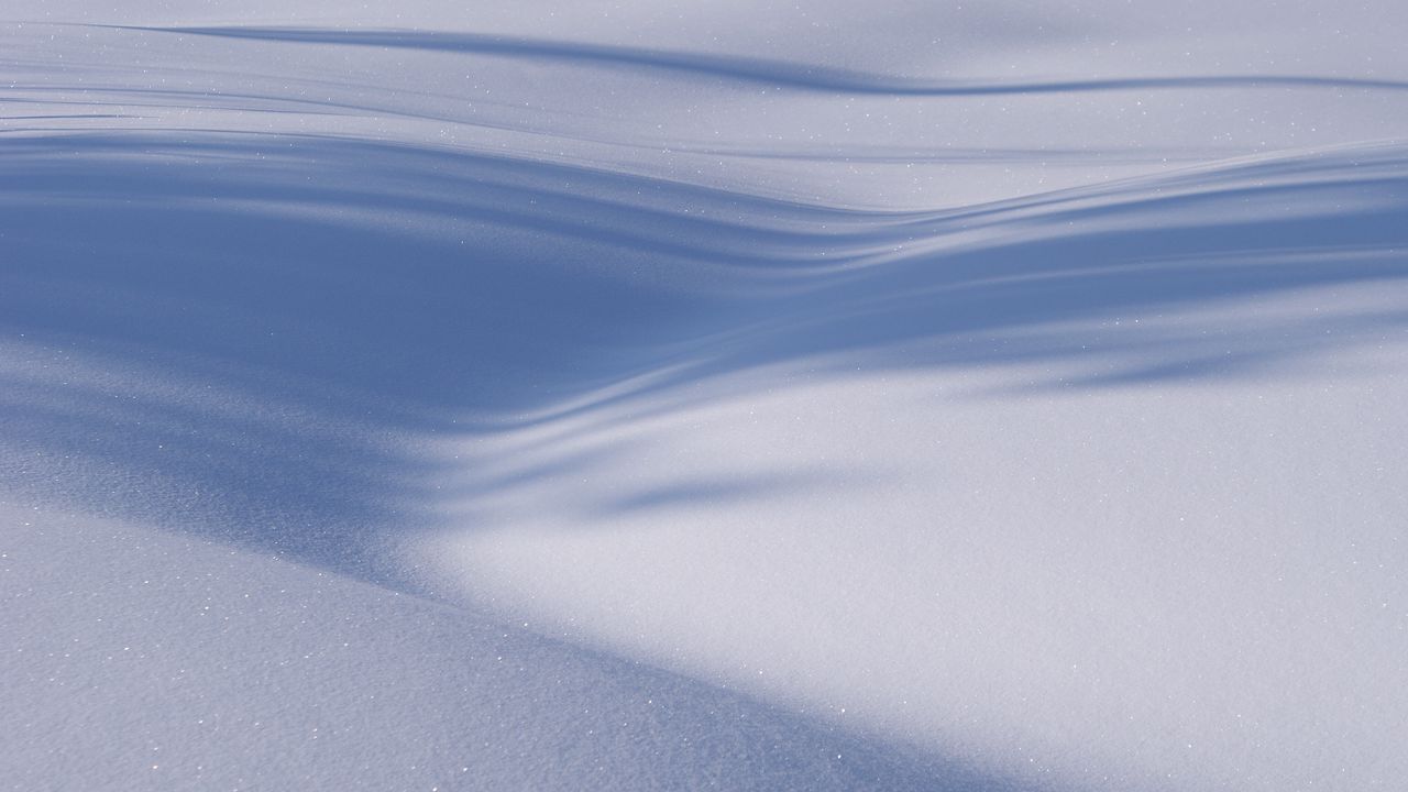 Wallpaper snow, minimalism, shadows, winter