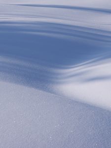 Preview wallpaper snow, minimalism, shadows, winter