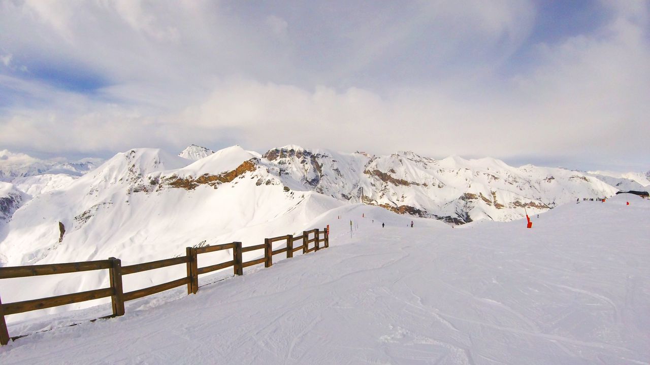 Wallpaper snow, mountains, summit, winter