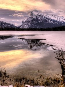 Preview wallpaper snow, mountains, winter