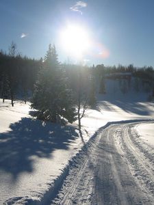 Preview wallpaper snow, road, winter