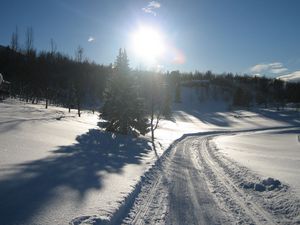 Preview wallpaper snow, road, winter