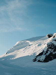 Preview wallpaper snow, slope, winter, nature