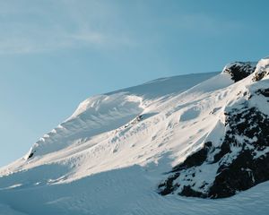 Preview wallpaper snow, slope, winter, nature