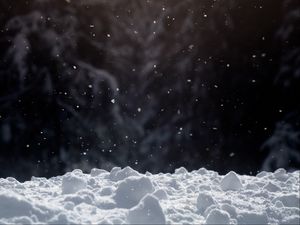 Preview wallpaper snow, snowflakes, snowfall, winter