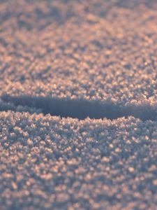 Preview wallpaper snow, trail, shadow, macro