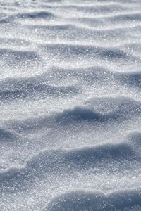 Preview wallpaper snow, waves, surface, winter, macro, white