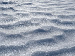 Preview wallpaper snow, waves, surface, winter, macro, white