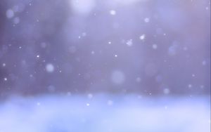 Preview wallpaper snow, winter, cold, frost, bokeh